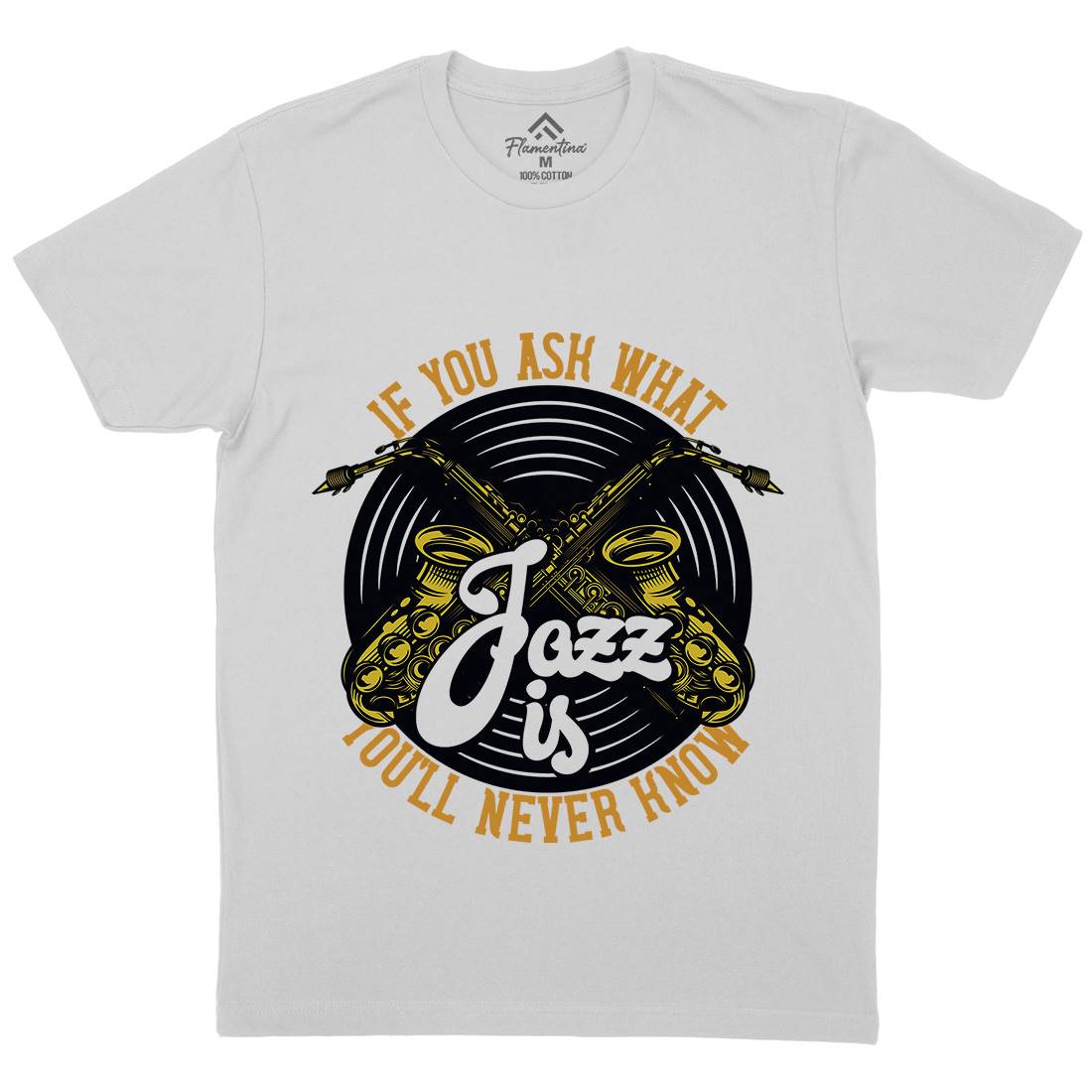 Jazz Is Mens Crew Neck T-Shirt Music C869