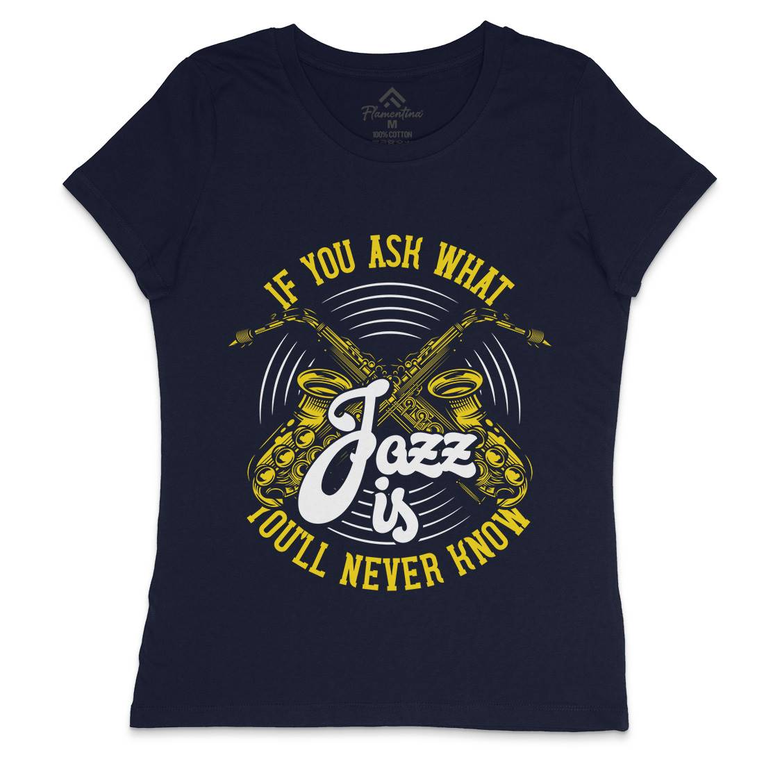 Jazz Is Womens Crew Neck T-Shirt Music C869