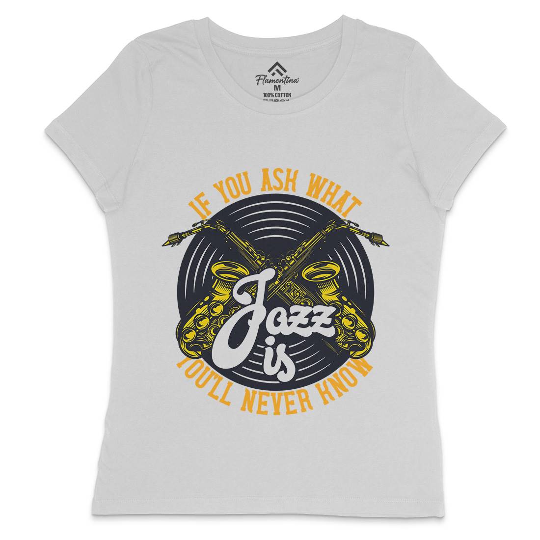 Jazz Is Womens Crew Neck T-Shirt Music C869