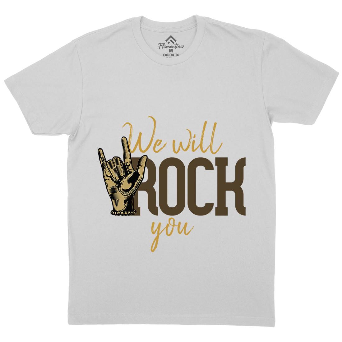Rock You Mens Crew Neck T-Shirt Music C870