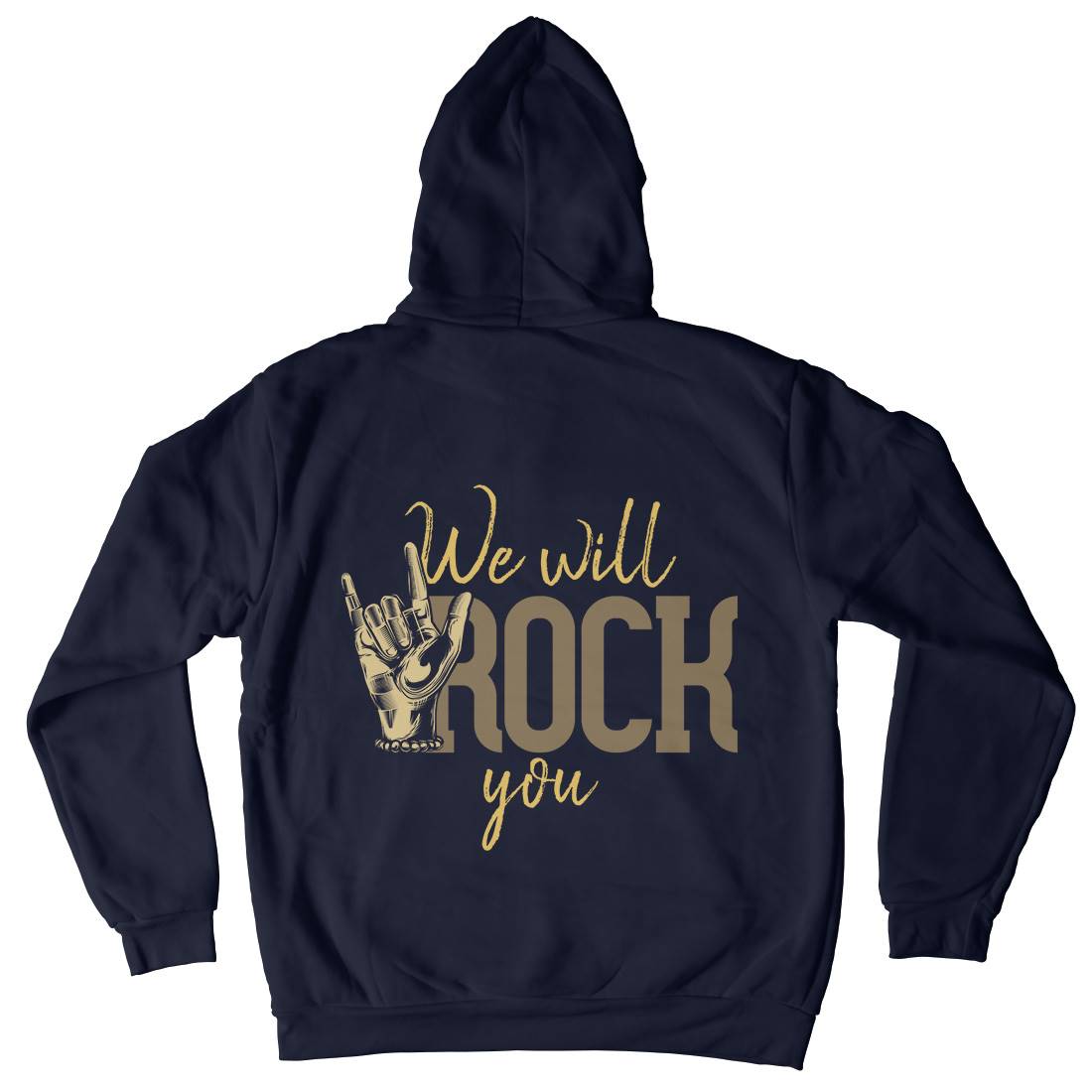 Rock You Mens Hoodie With Pocket Music C870
