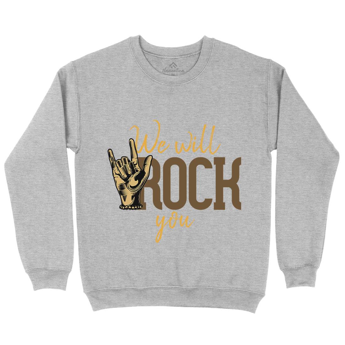 Rock You Mens Crew Neck Sweatshirt Music C870