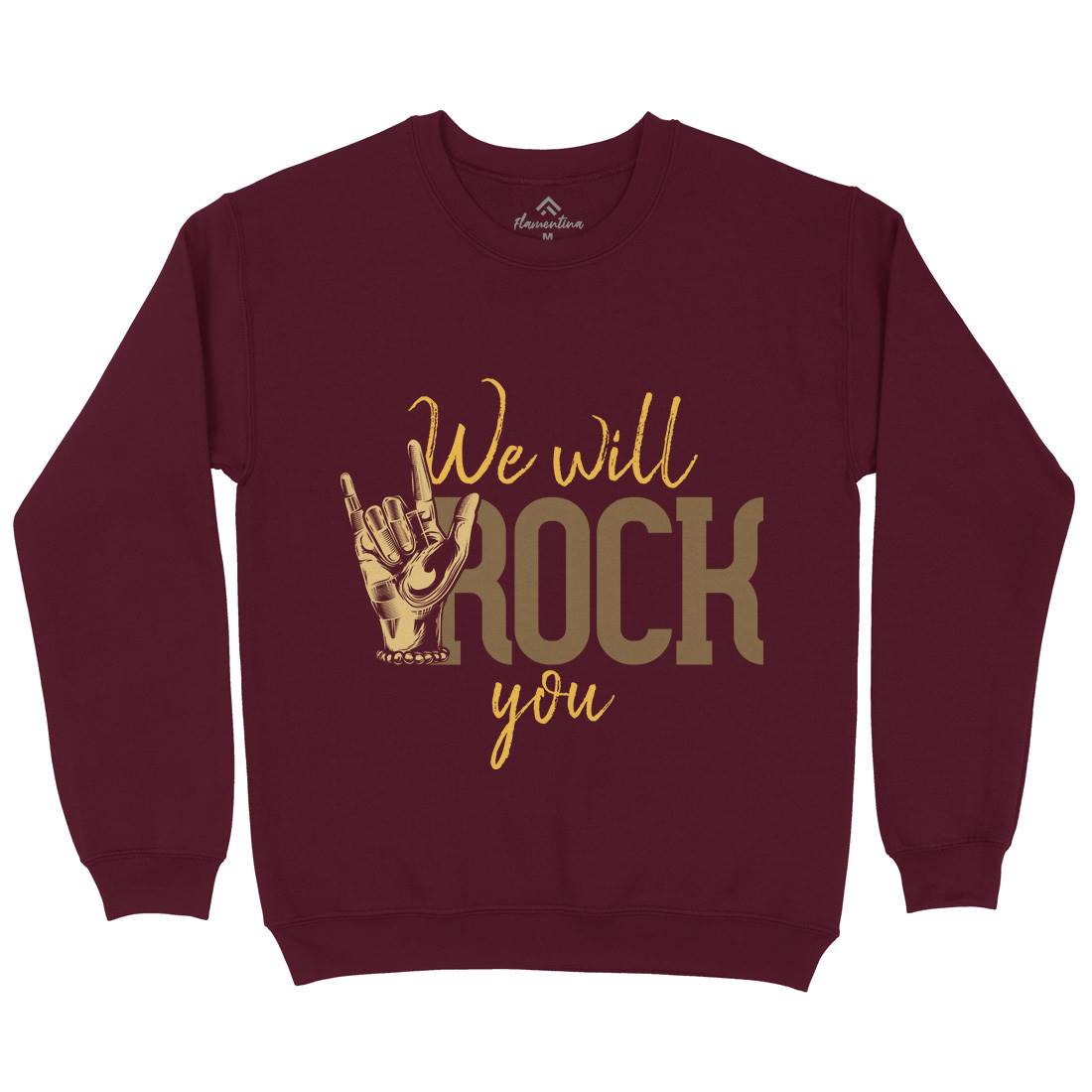 Rock You Mens Crew Neck Sweatshirt Music C870