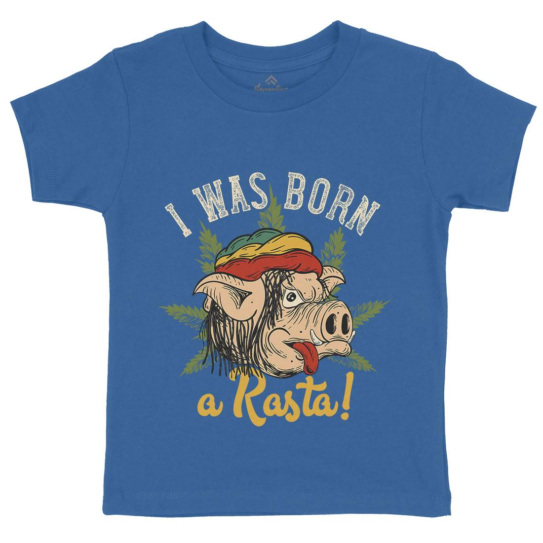 Rasta Pig Kids Organic Crew Neck T-Shirt Drugs C874
