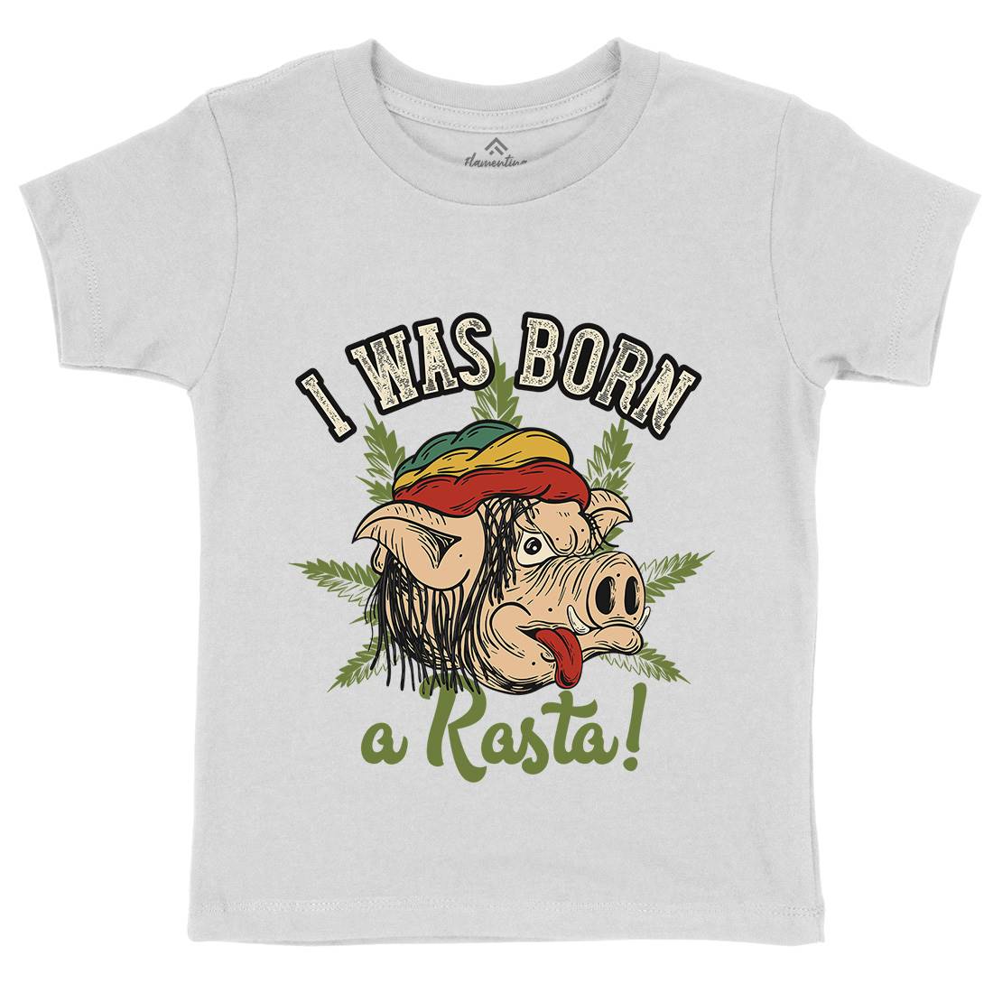 Rasta Pig Kids Crew Neck T-Shirt Drugs C874