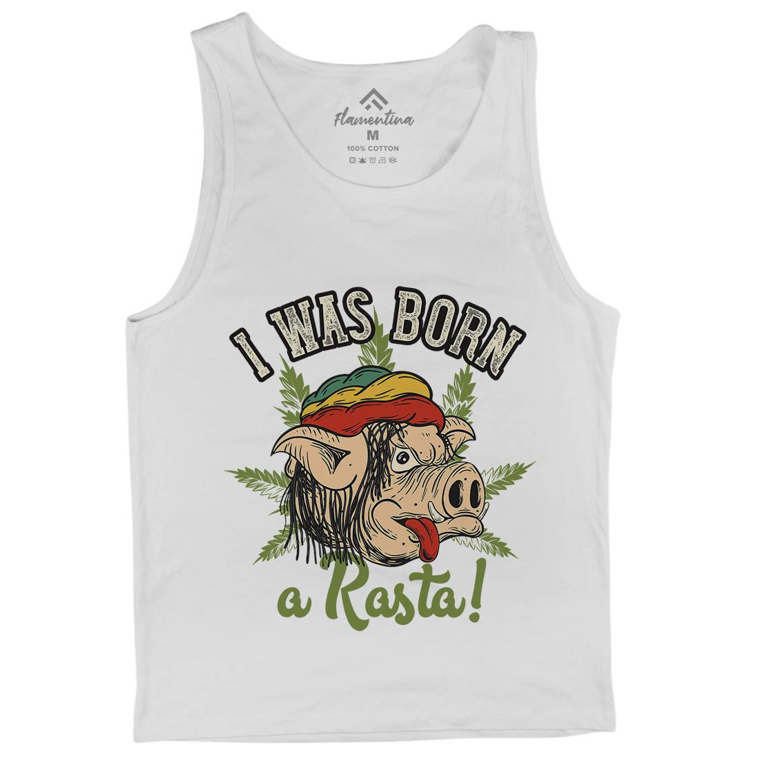 Rasta Pig Mens Tank Top Vest Drugs C874