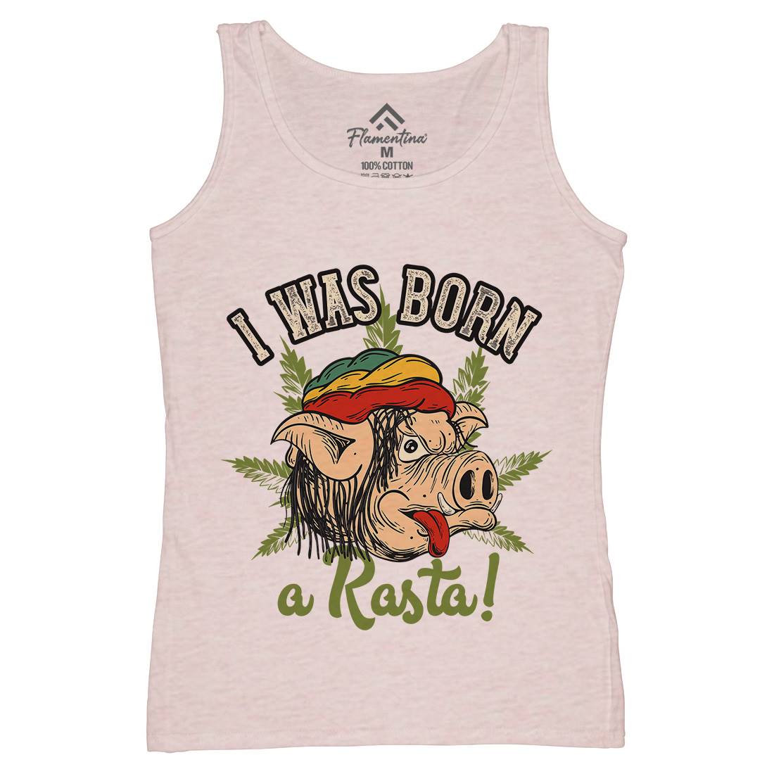 Rasta Pig Womens Organic Tank Top Vest Drugs C874