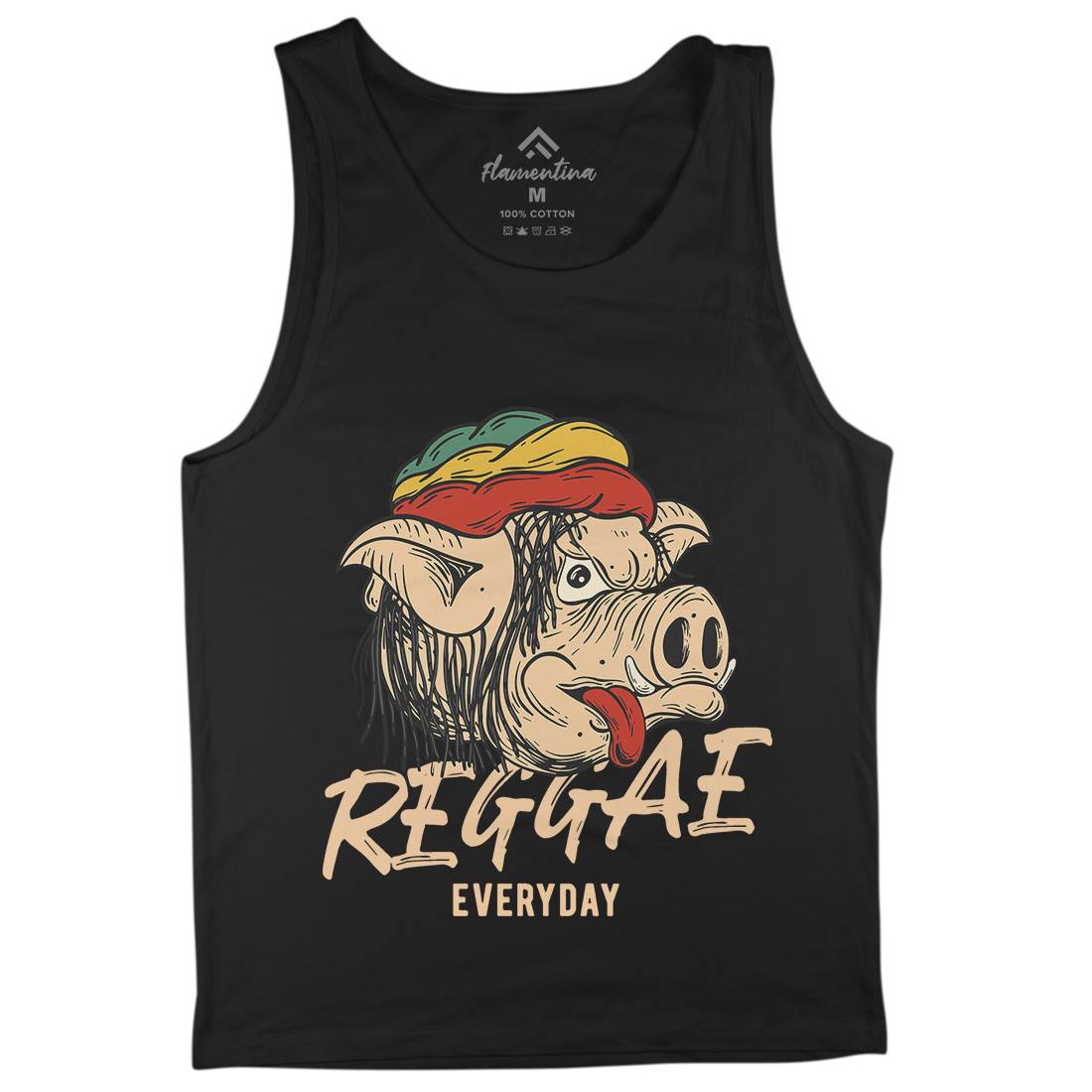 Reggae Pig Mens Tank Top Vest Drugs C875