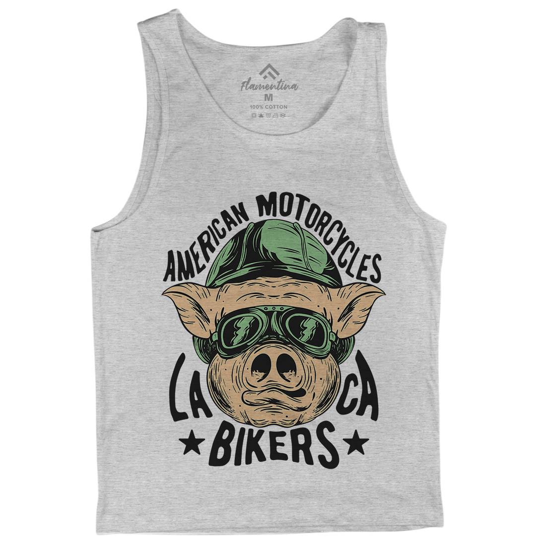 Biker Pig Mens Tank Top Vest Motorcycles C876
