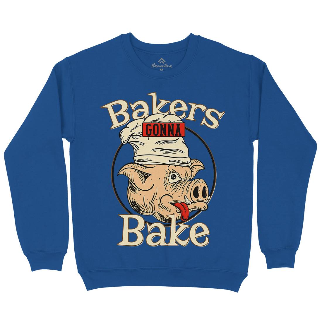 Bakers Pig Kids Crew Neck Sweatshirt Food C879