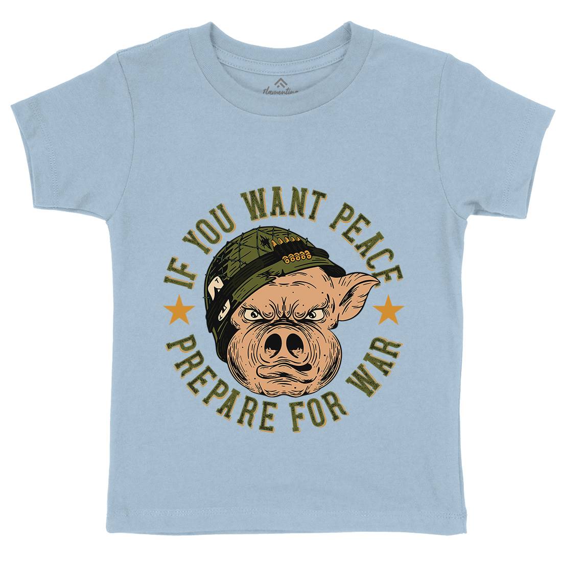 War Pig Kids Crew Neck T-Shirt Army C880