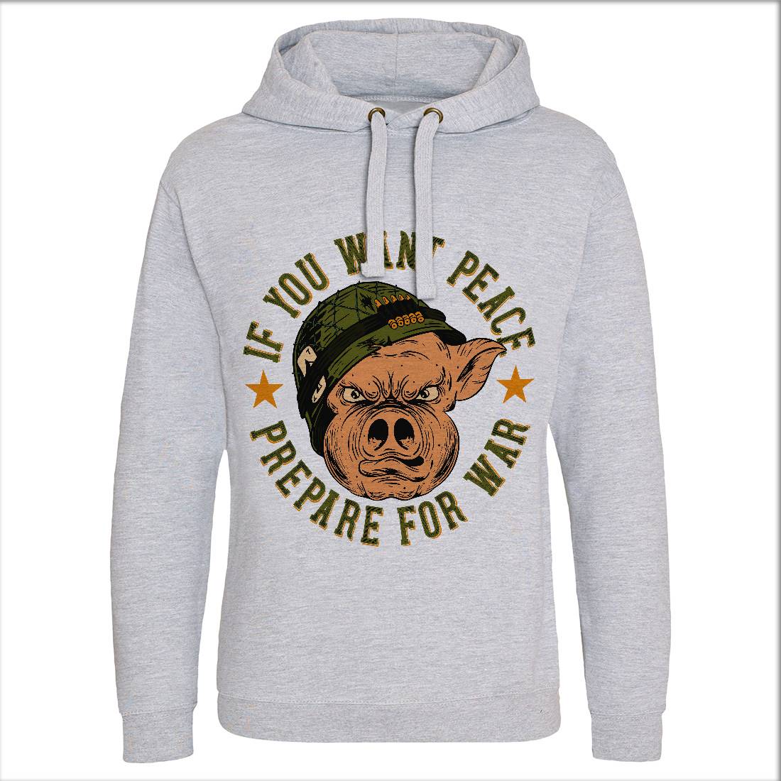 War Pig Mens Hoodie Without Pocket Army C880