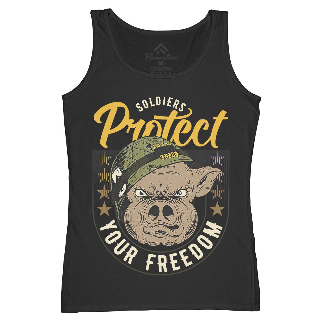Soldier Pig Womens Organic Tank Top Vest Army C881