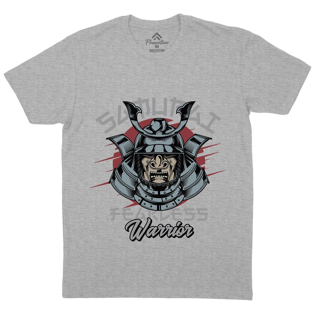 Samurai Mens Organic Crew Neck T-Shirt Warriors C884