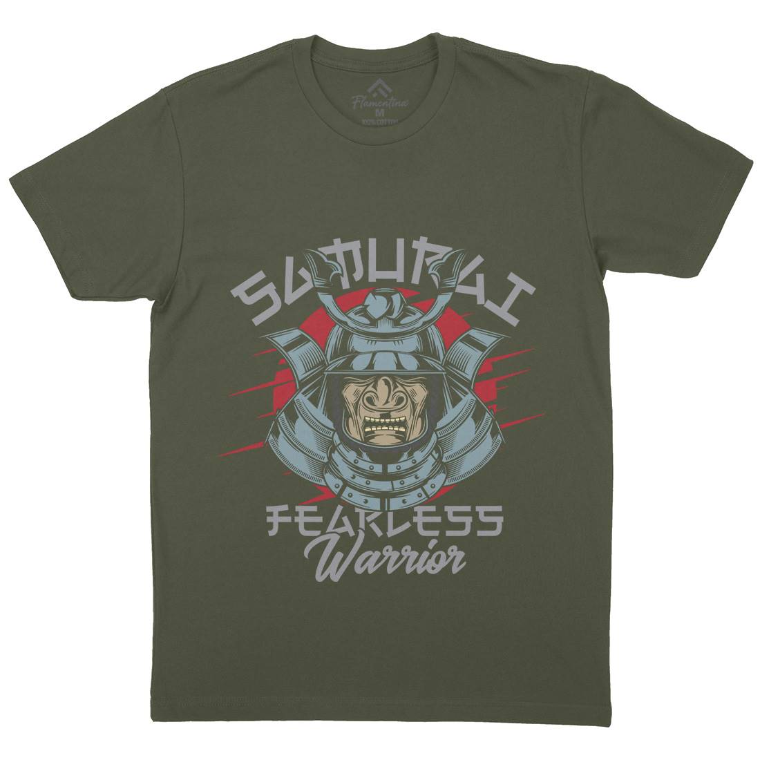 Samurai Mens Crew Neck T-Shirt Warriors C884