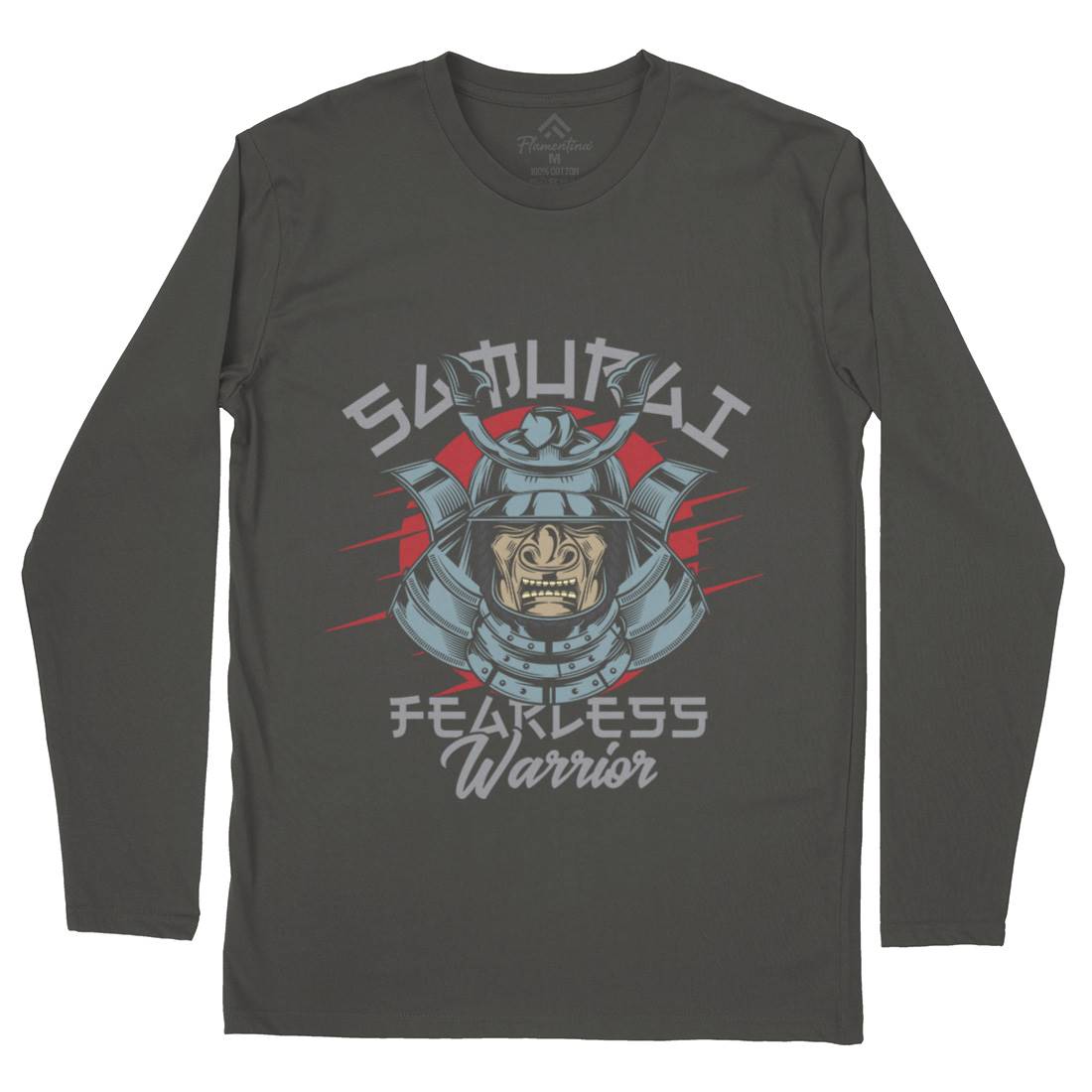 Samurai Mens Long Sleeve T-Shirt Warriors C884