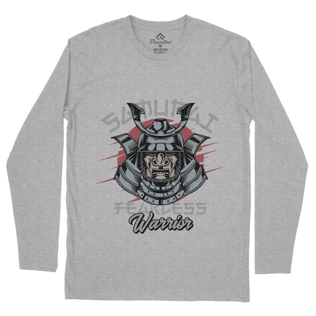 Samurai Mens Long Sleeve T-Shirt Warriors C884