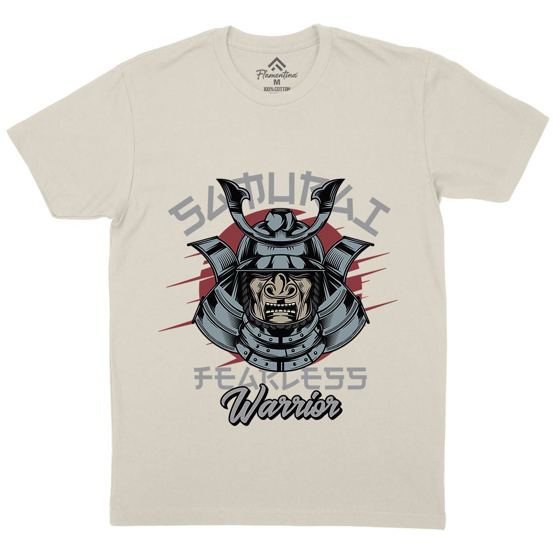 Samurai Mens Organic Crew Neck T-Shirt Warriors C884