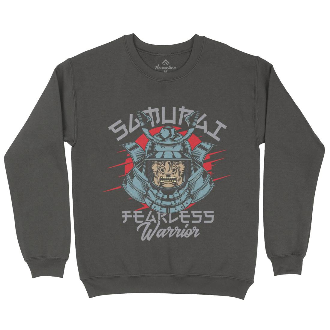 Samurai Mens Crew Neck Sweatshirt Warriors C884