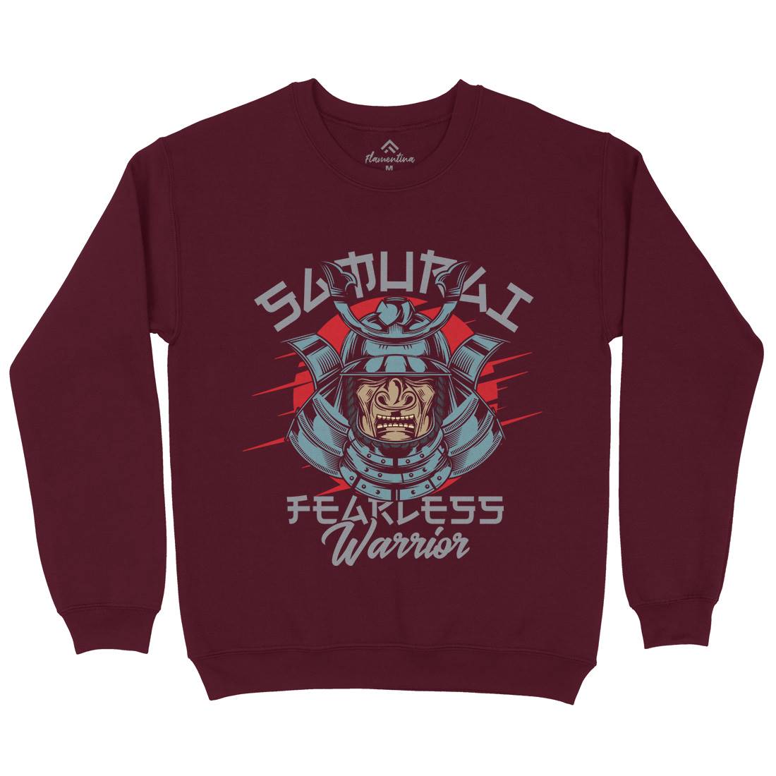 Samurai Mens Crew Neck Sweatshirt Warriors C884