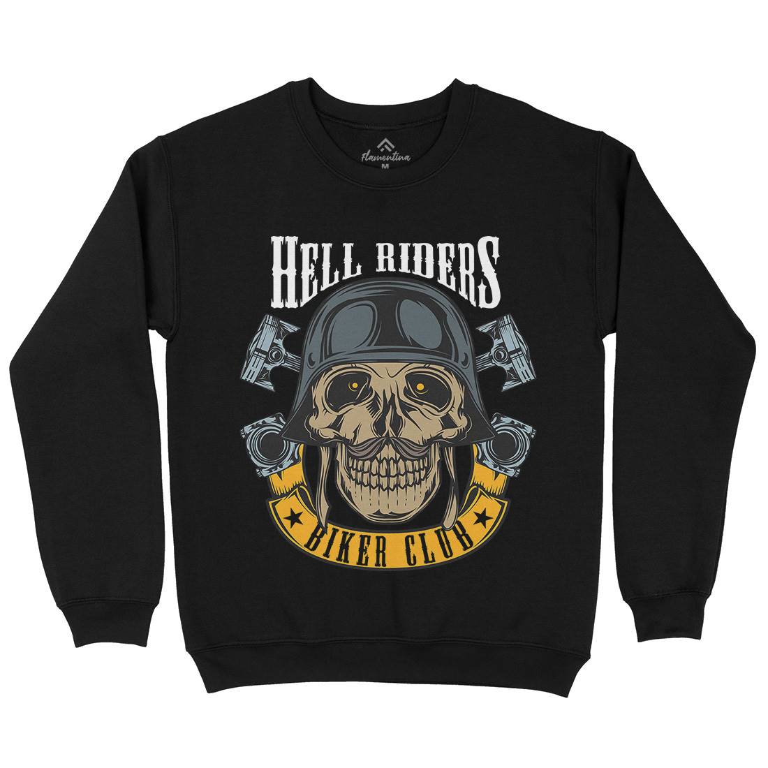 Hell Riders Kids Crew Neck Sweatshirt Motorcycles C889