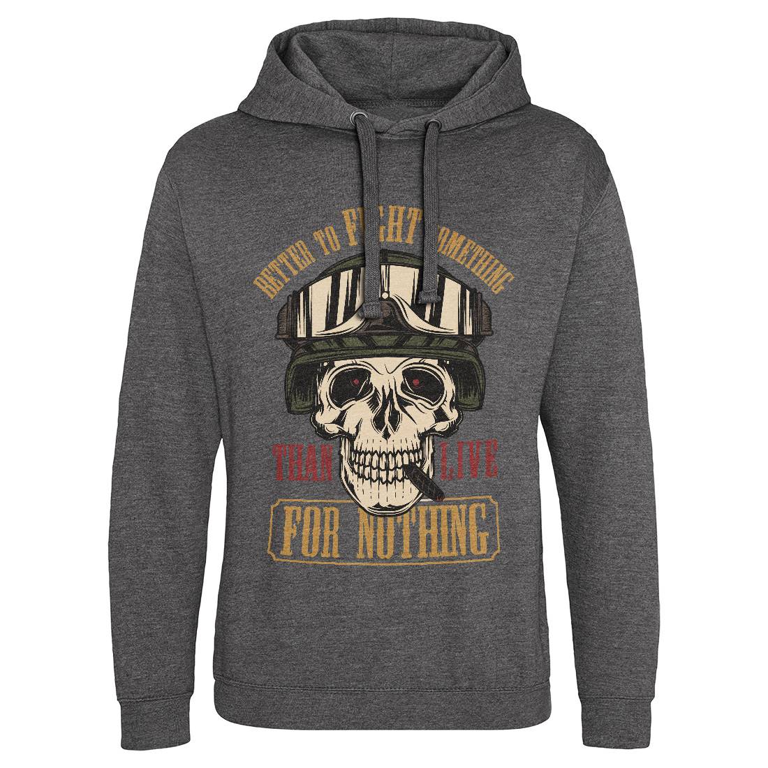 Fight Something Mens Hoodie Without Pocket Army C891