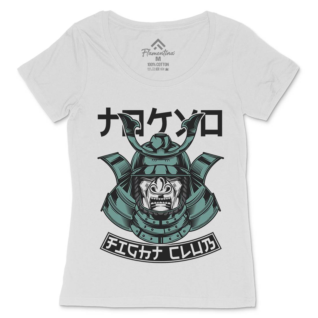Fight Club Womens Scoop Neck T-Shirt Warriors C892