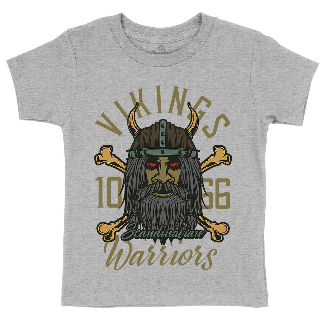 Viking Kids Crew Neck T-Shirt Warriors C893