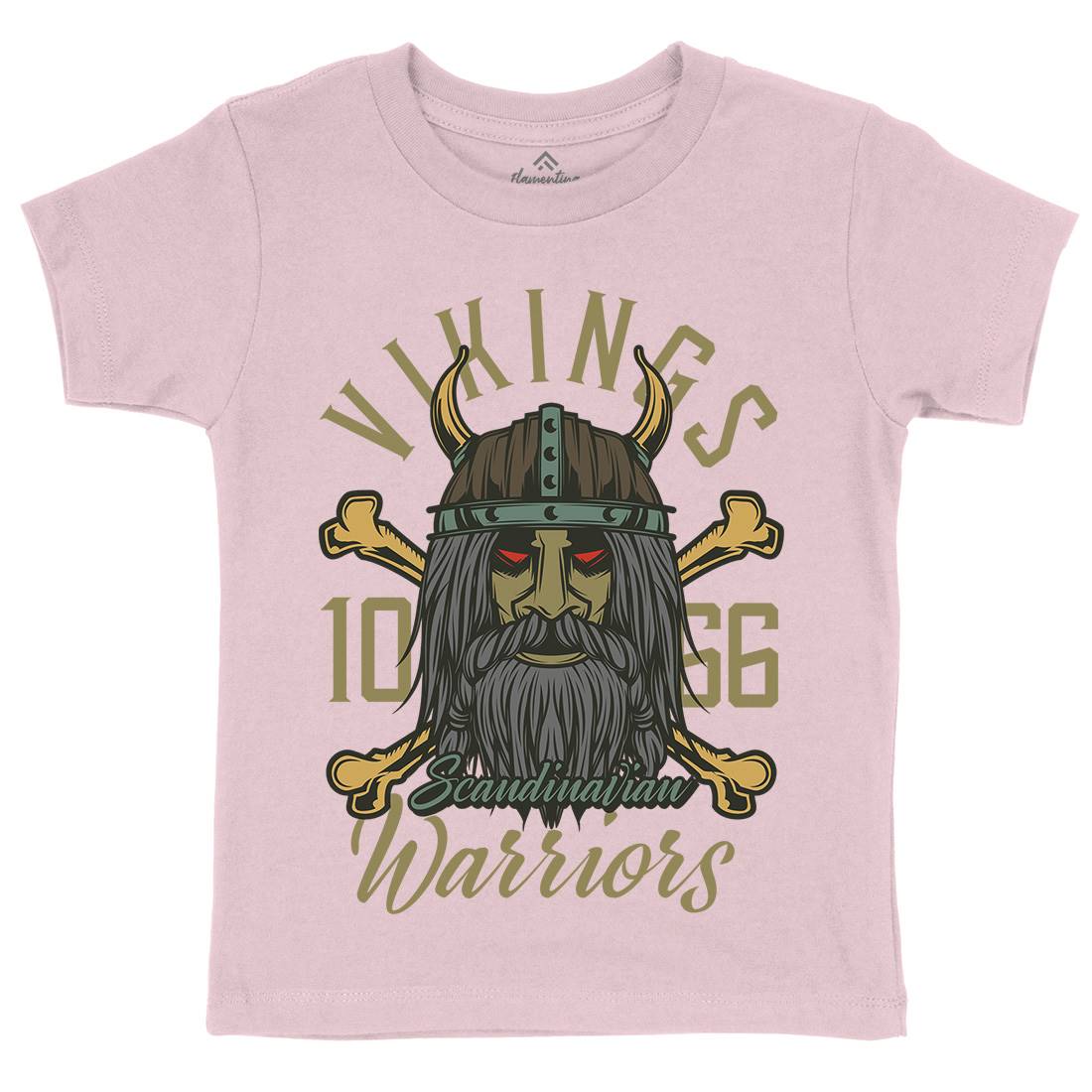 Viking Kids Crew Neck T-Shirt Warriors C893