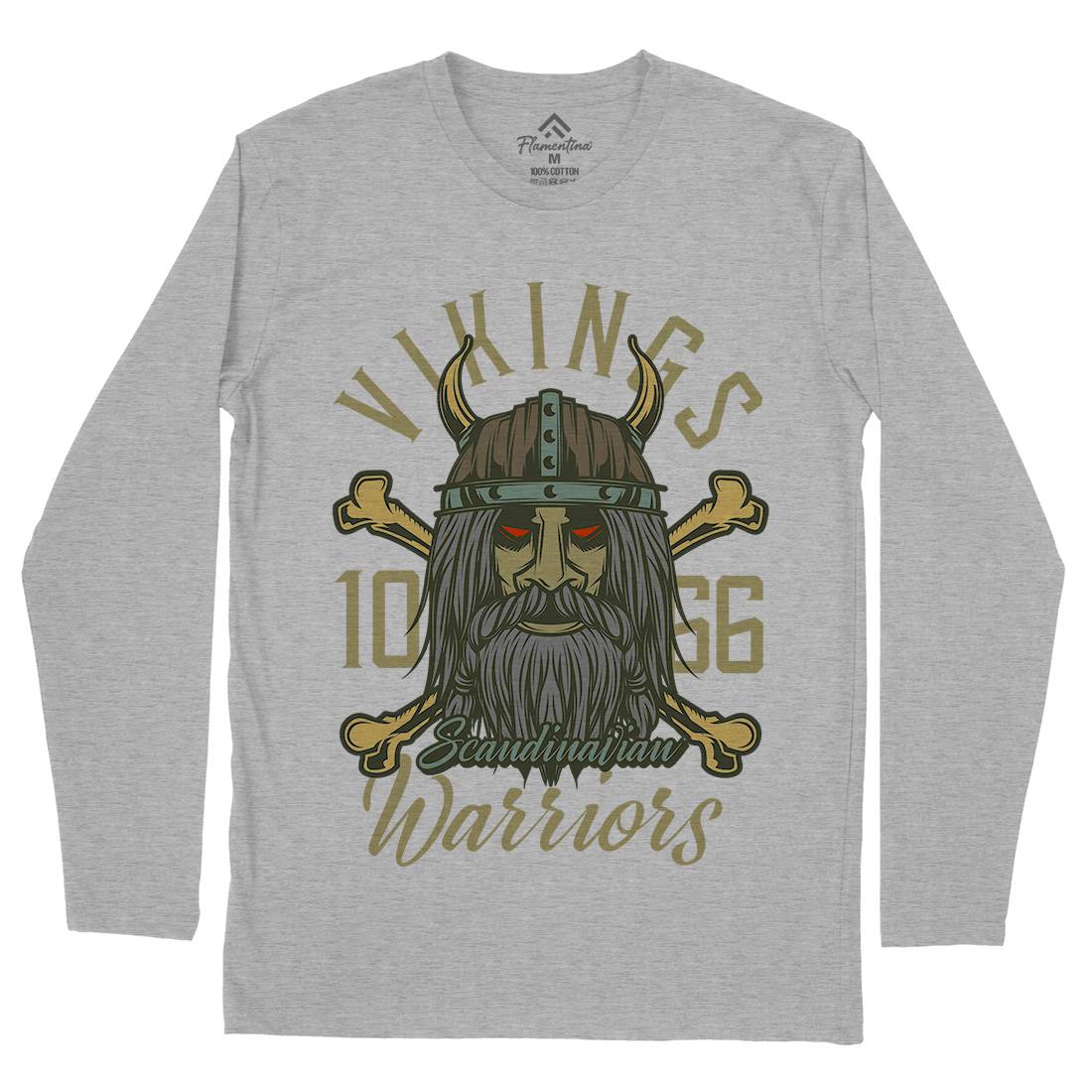 Viking Mens Long Sleeve T-Shirt Warriors C893