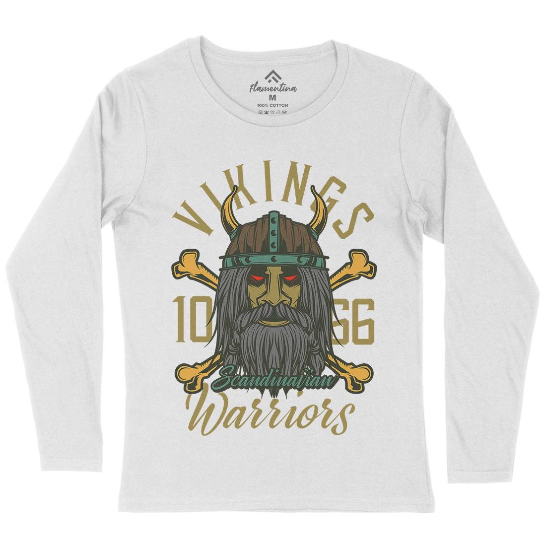 Viking Womens Long Sleeve T-Shirt Warriors C893
