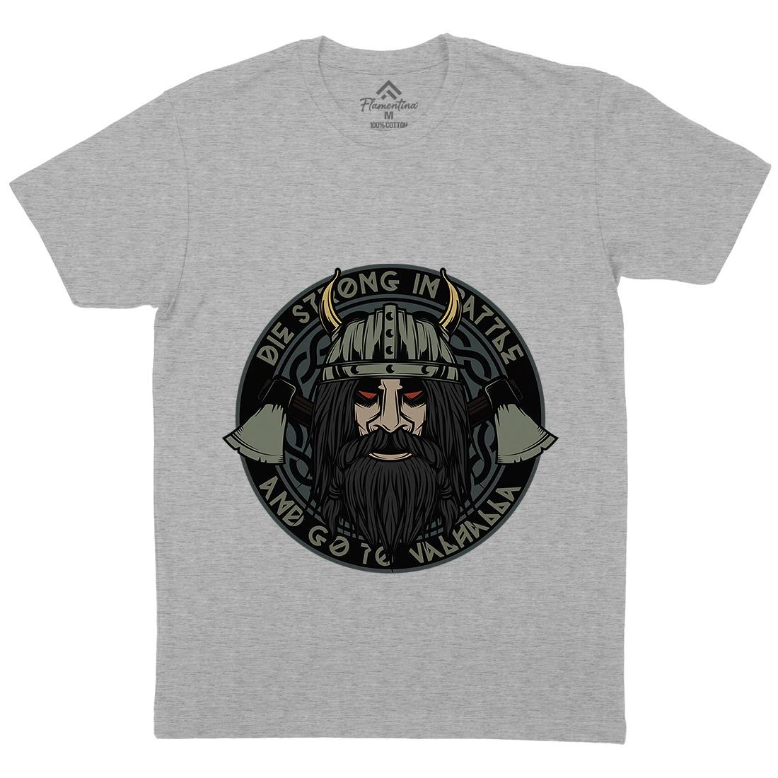 Viking Mens Organic Crew Neck T-Shirt Warriors C894