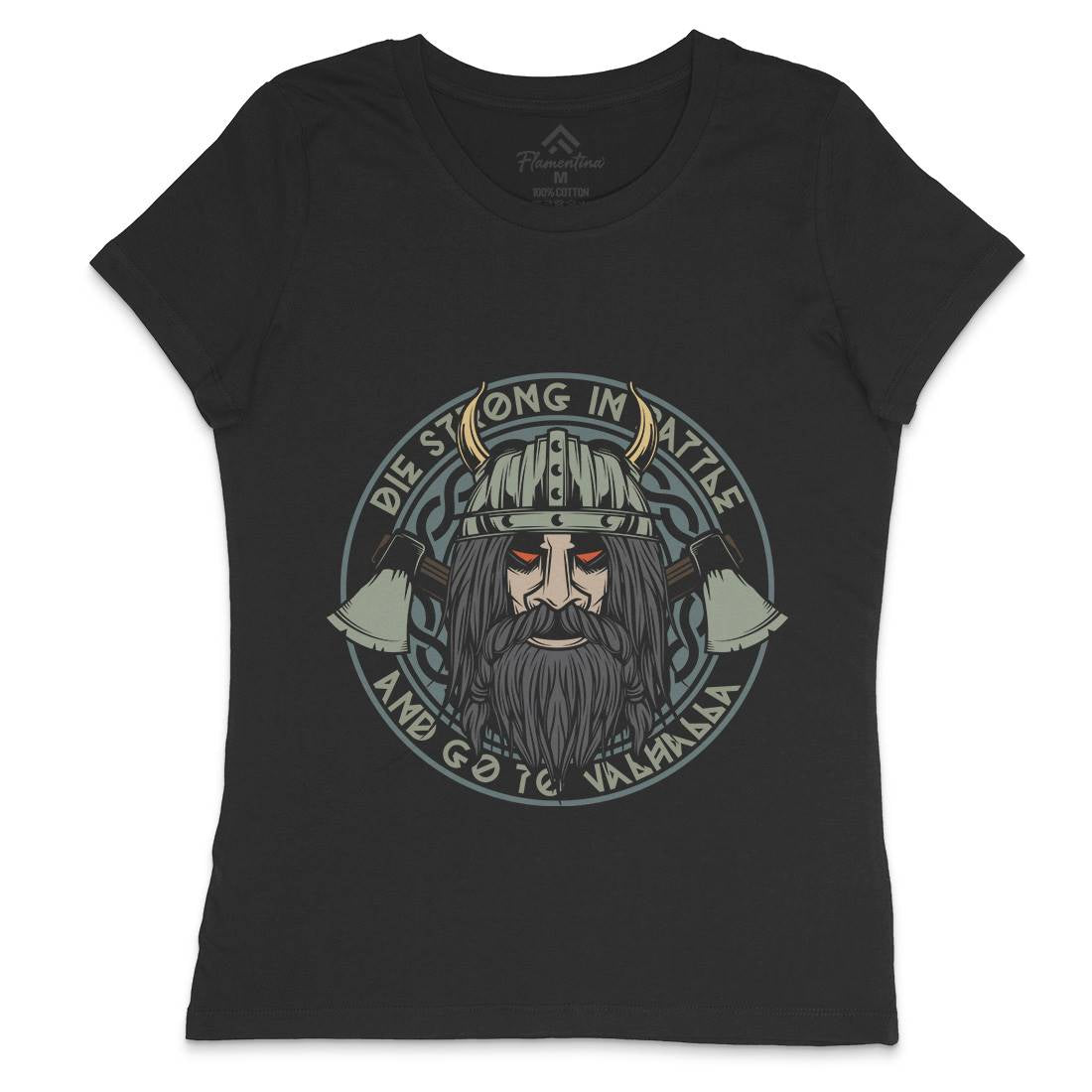 Viking Womens Crew Neck T-Shirt Warriors C894