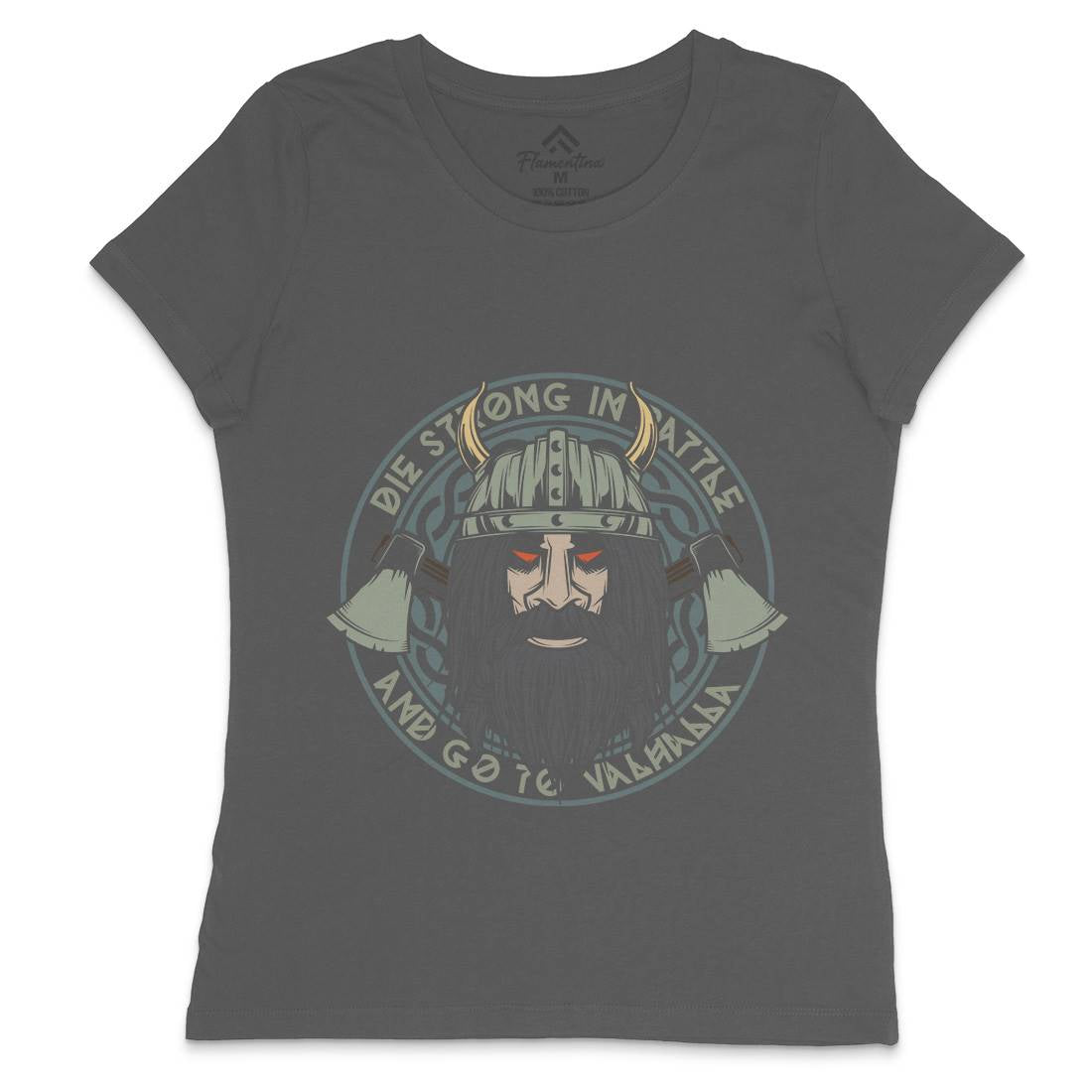 Viking Womens Crew Neck T-Shirt Warriors C894