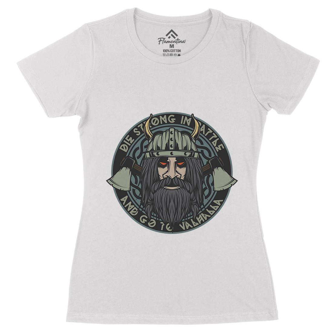 Viking Womens Organic Crew Neck T-Shirt Warriors C894