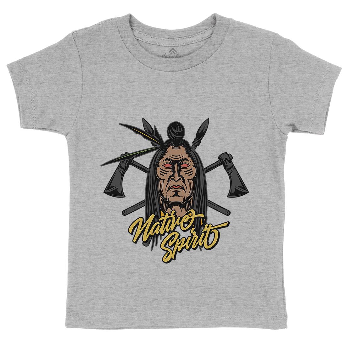 Native Spirit Kids Organic Crew Neck T-Shirt American C895