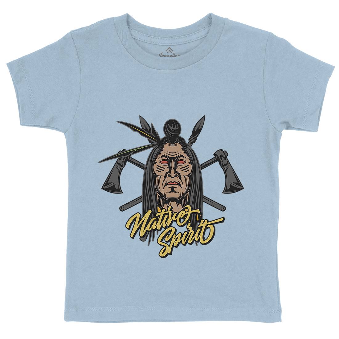 Native Spirit Kids Crew Neck T-Shirt American C895
