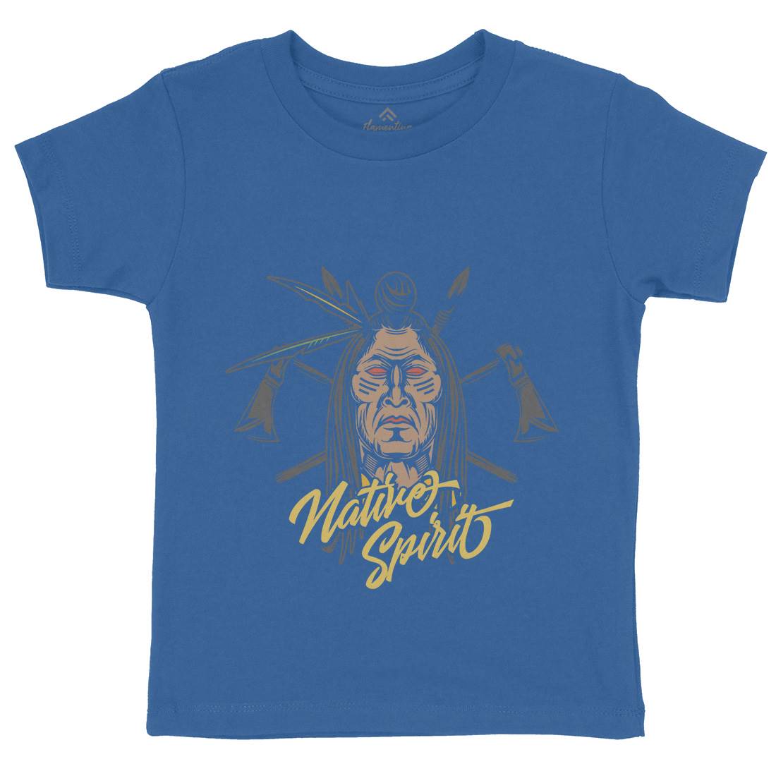 Native Spirit Kids Crew Neck T-Shirt American C895