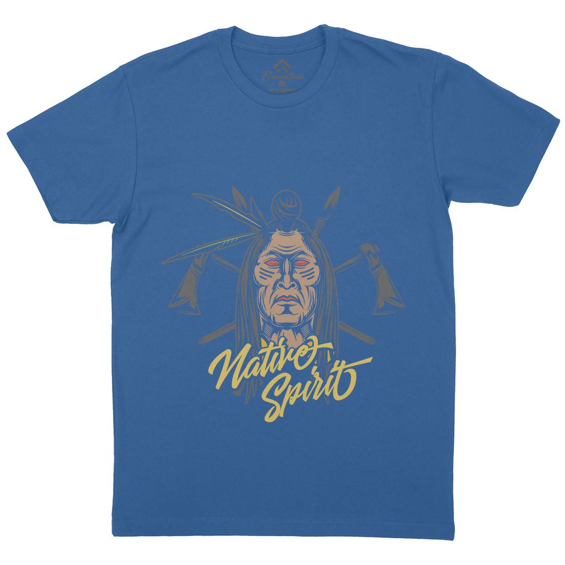 Native Spirit Mens Crew Neck T-Shirt American C895