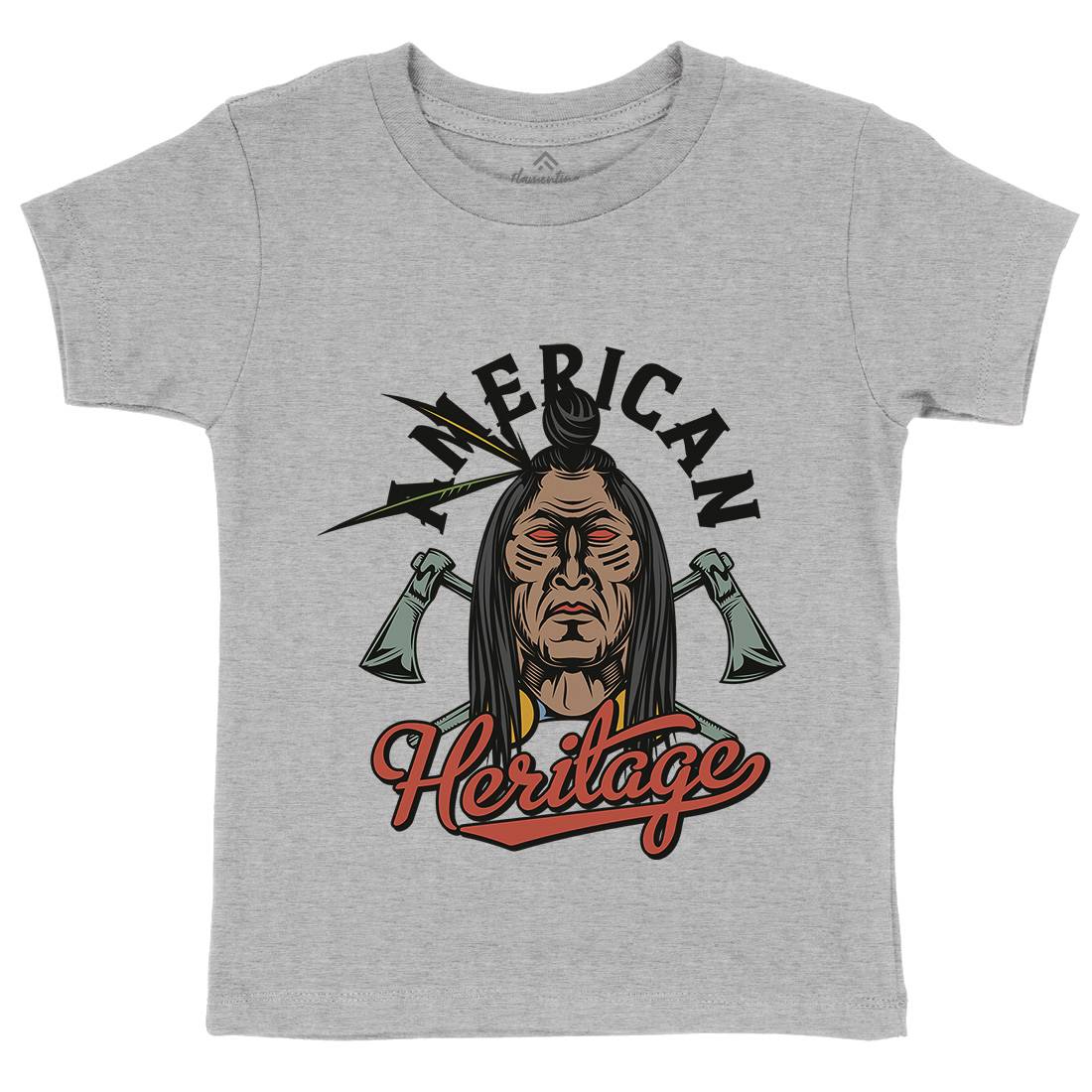 Heritage Kids Organic Crew Neck T-Shirt American C896