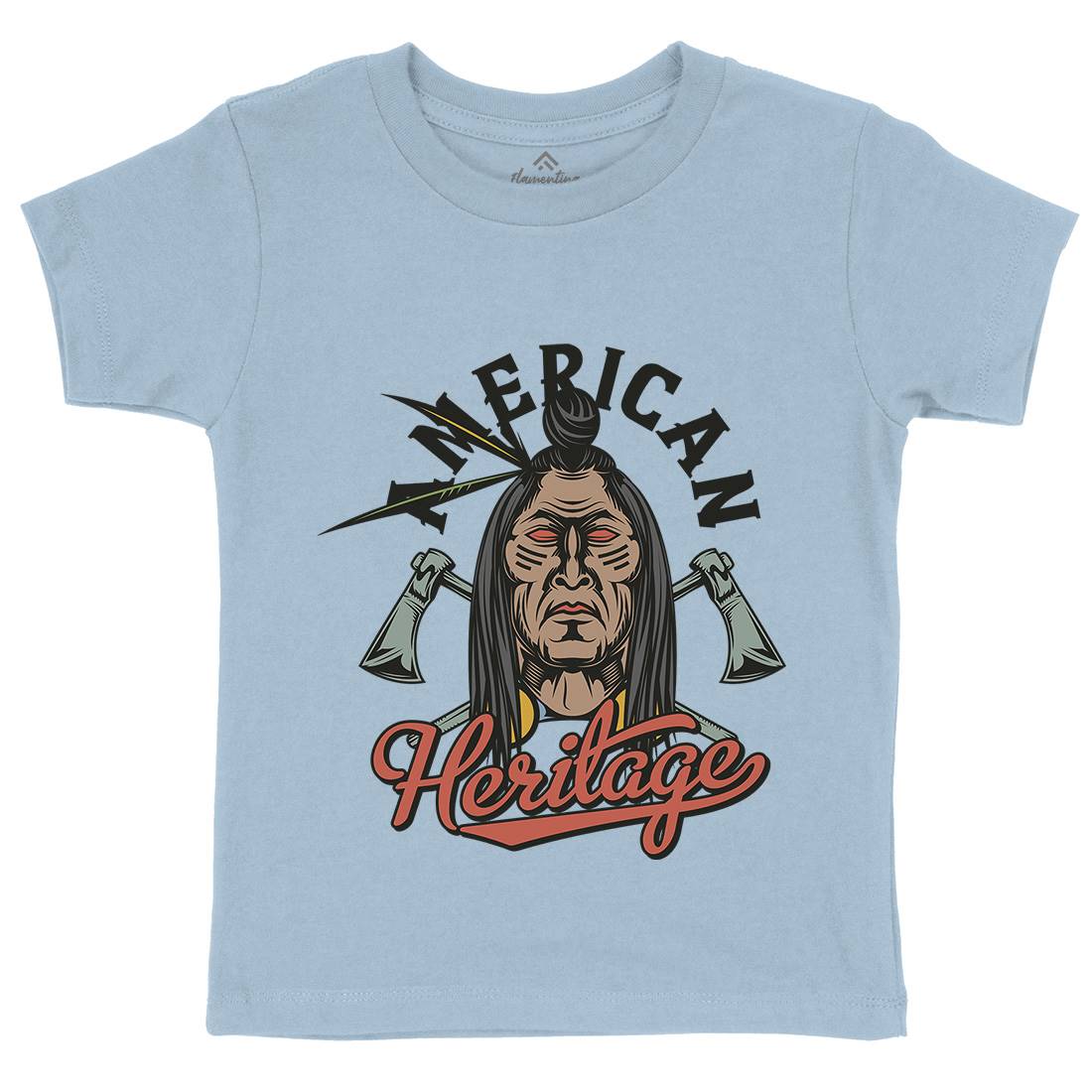 Heritage Kids Crew Neck T-Shirt American C896