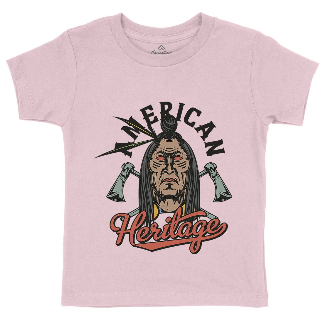 Heritage Kids Crew Neck T-Shirt American C896