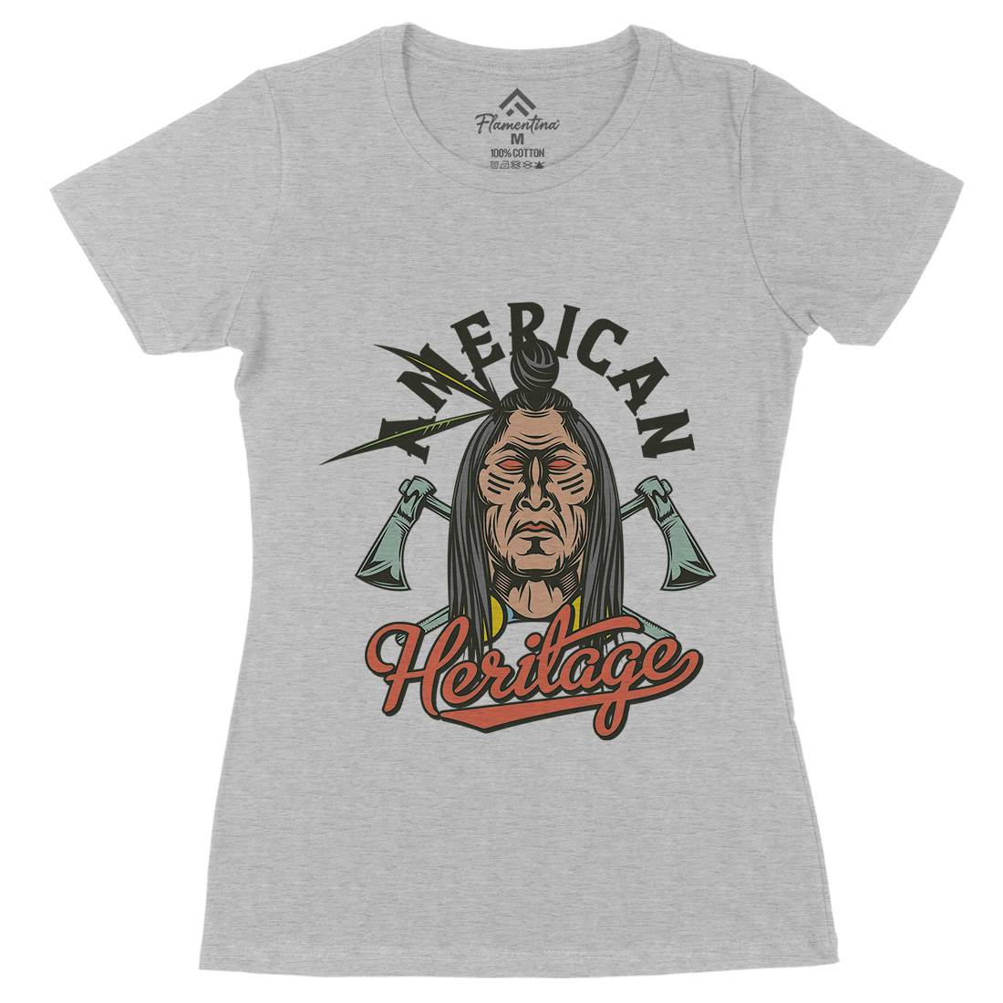 Heritage Womens Organic Crew Neck T-Shirt American C896