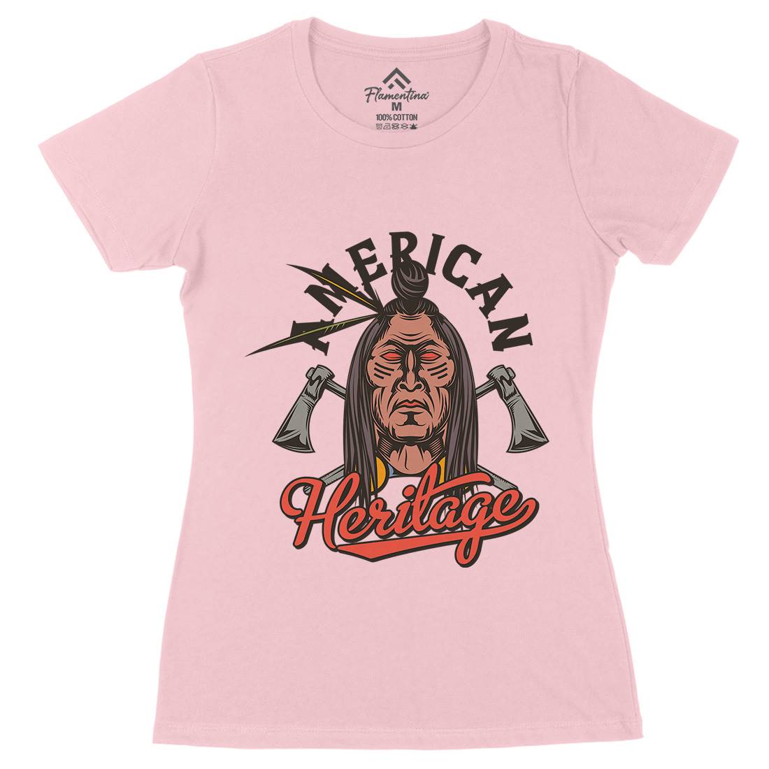 Heritage Womens Organic Crew Neck T-Shirt American C896