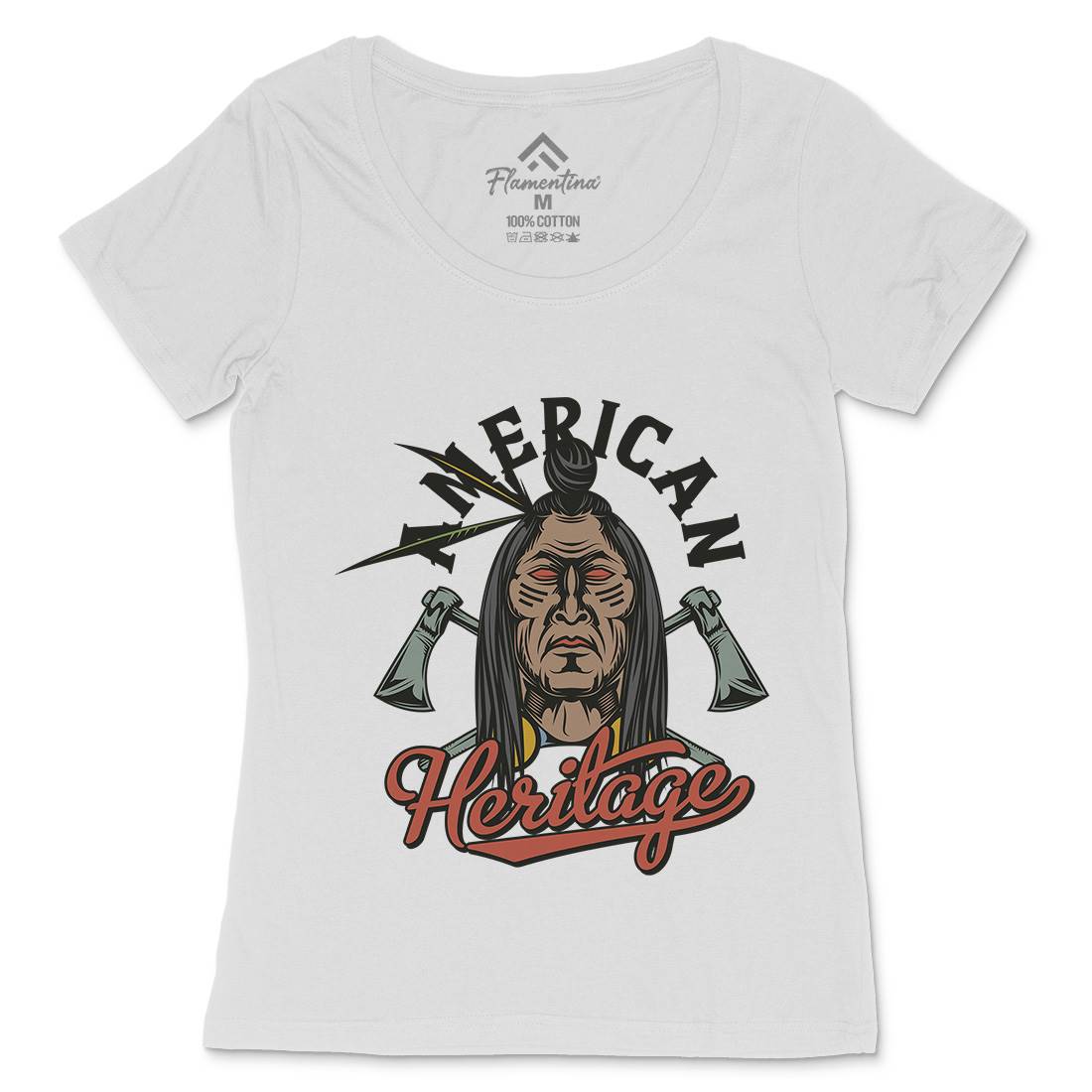 Heritage Womens Scoop Neck T-Shirt American C896