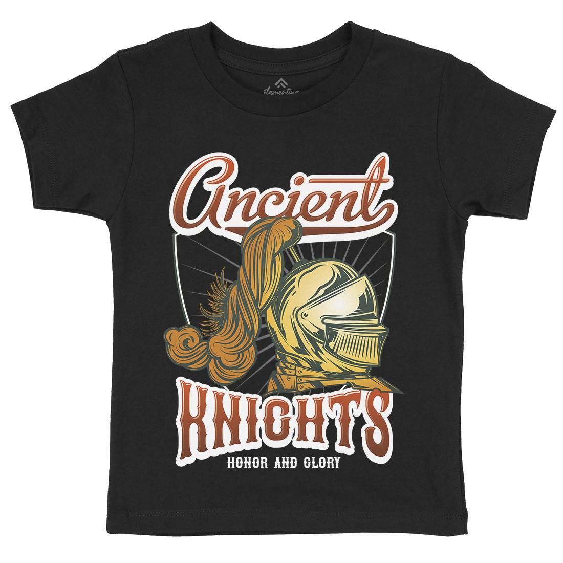 Ancient Knights Kids Crew Neck T-Shirt Warriors C897