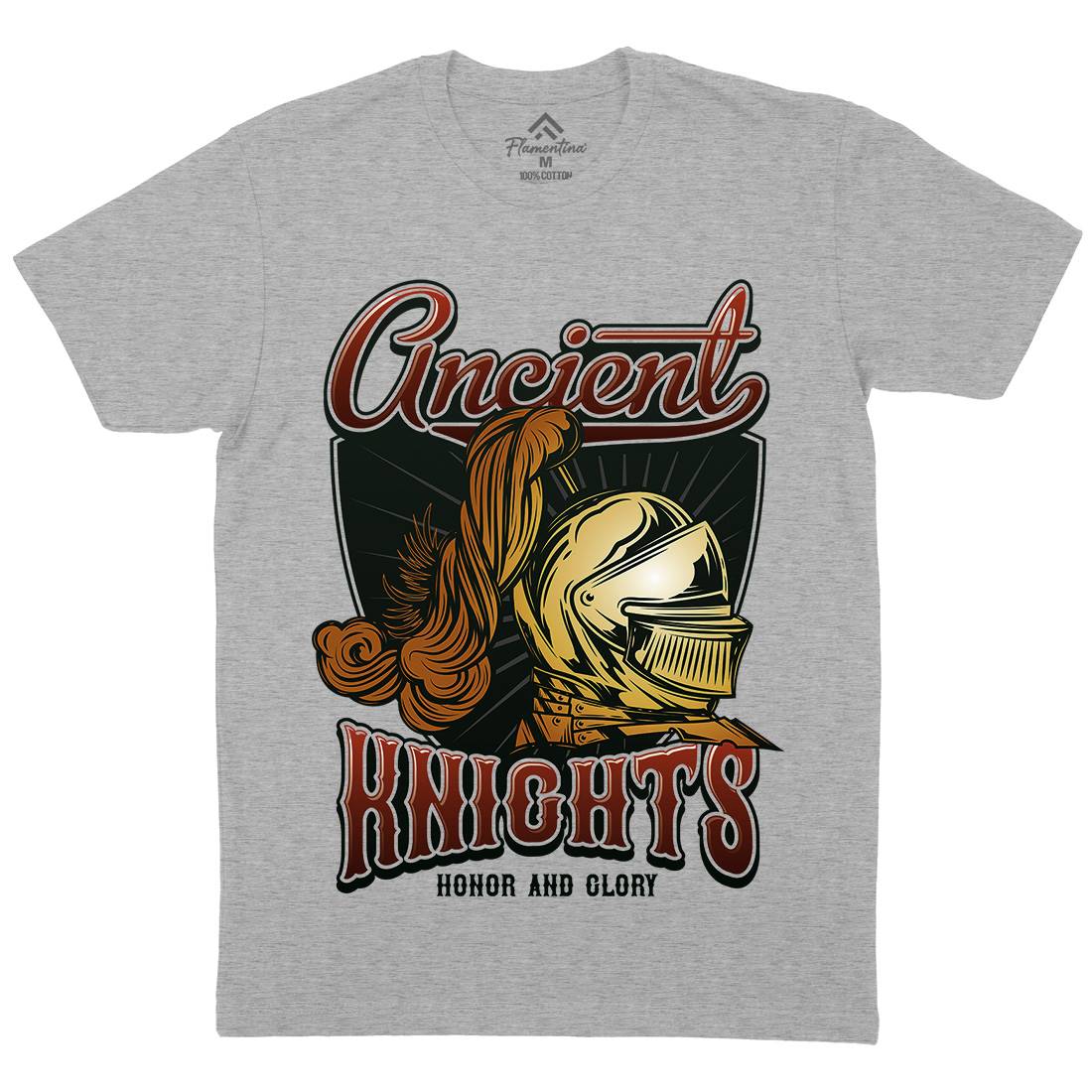 Ancient Knights Mens Crew Neck T-Shirt Warriors C897