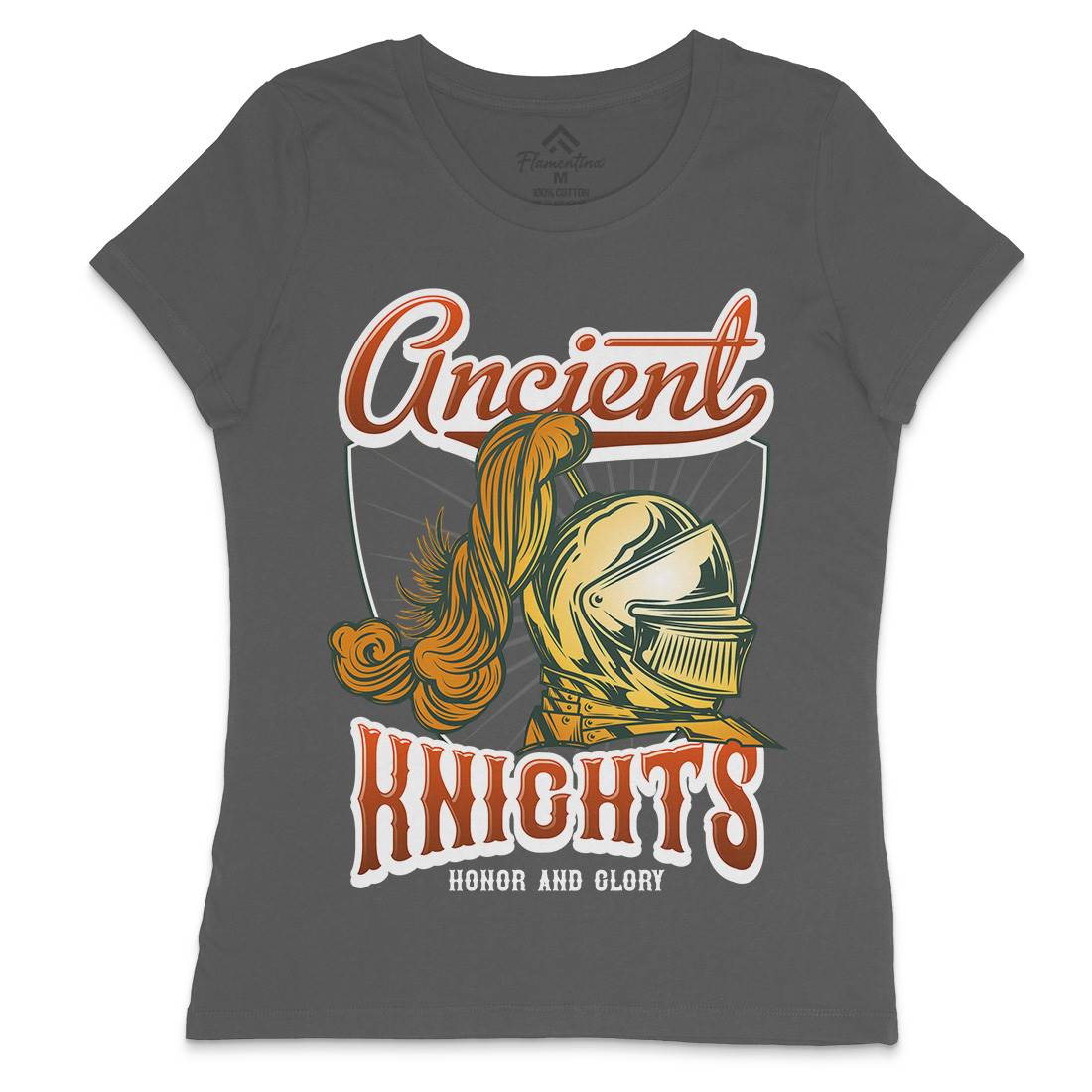 Ancient Knights Womens Crew Neck T-Shirt Warriors C897
