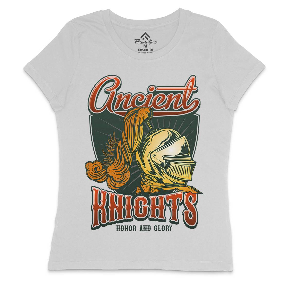 Ancient Knights Womens Crew Neck T-Shirt Warriors C897
