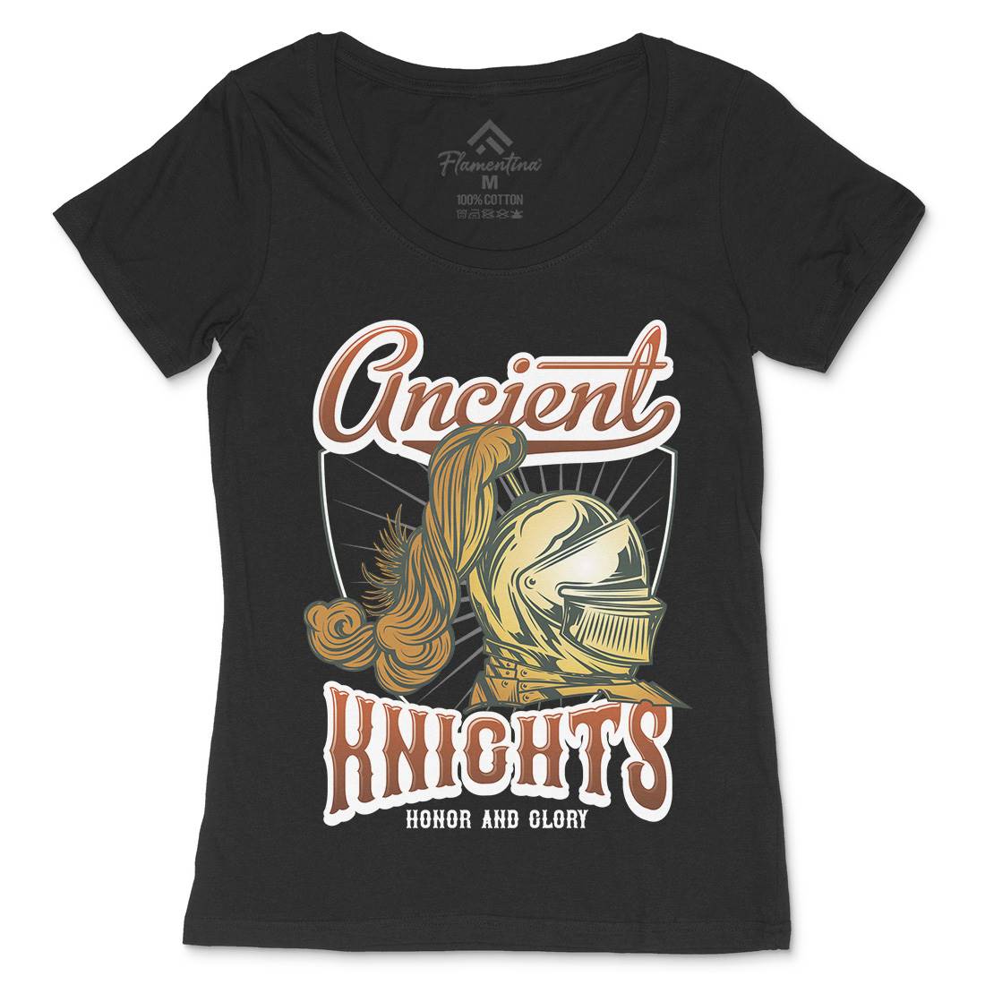 Ancient Knights Womens Scoop Neck T-Shirt Warriors C897